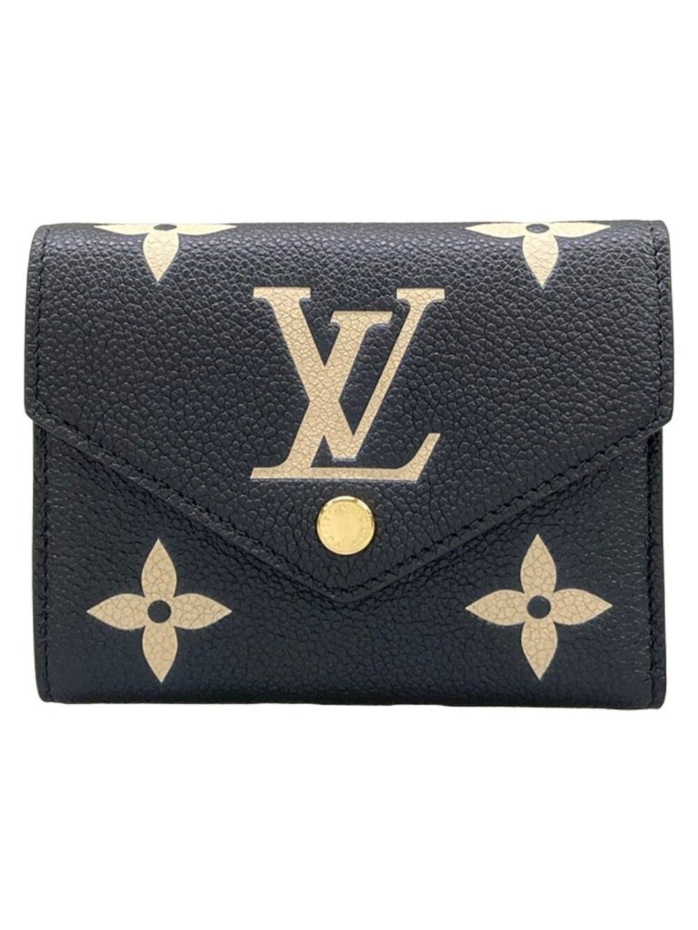 Louis Vuitton Trifold Wallet Bicolor Monogram Empreinte Portefeuille Victorine